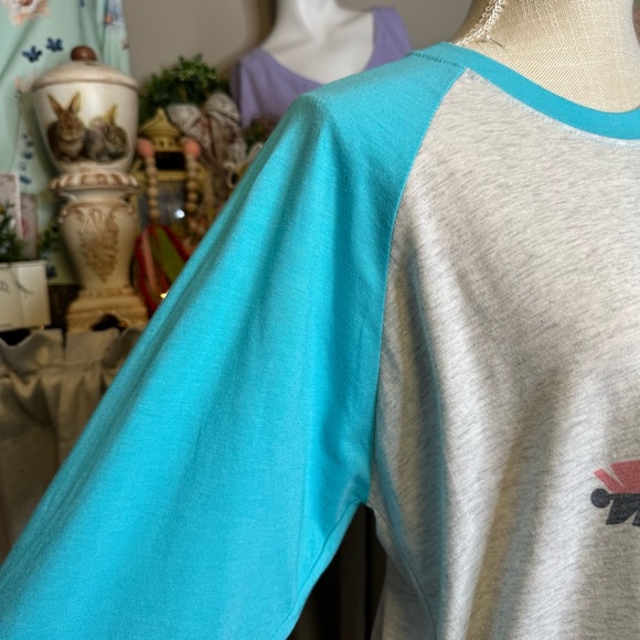 Love My Tribe Long Sleeve Tee - Blue and Gray - Picture 4 of 10